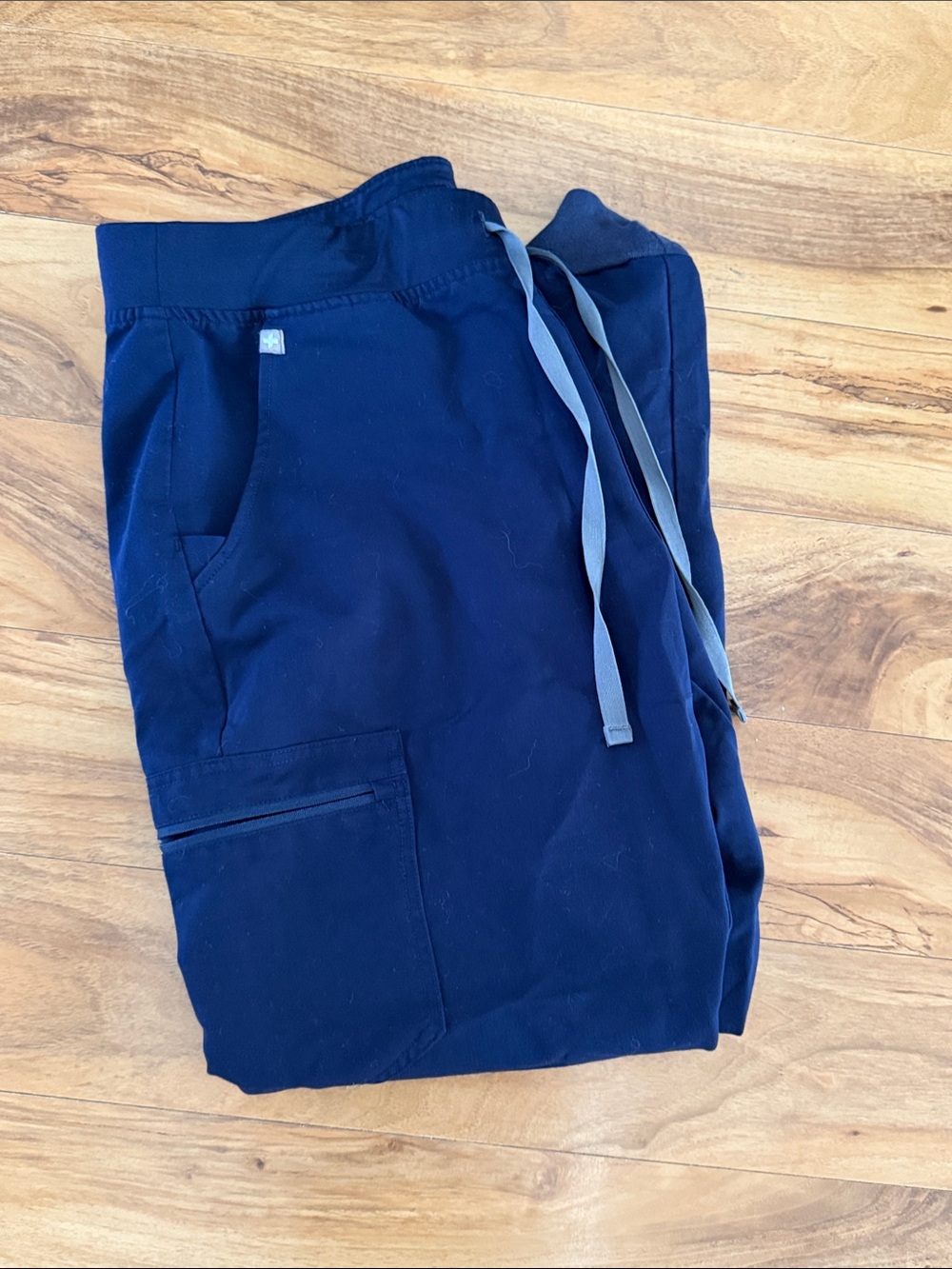 Figs Navy Blue Drawstring Jogger Scrub pants